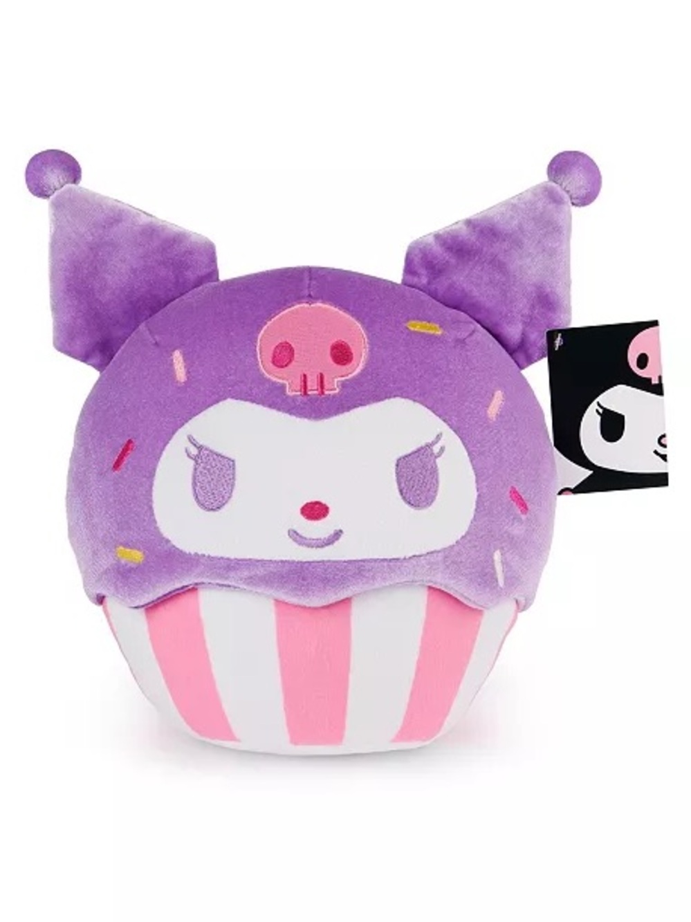 Sanrio Kuromi Purple and Pink Plush Cupcake Toy